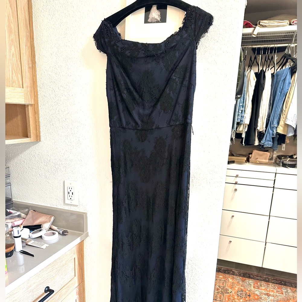 Tadashi Shoji lace and sequin bead gown